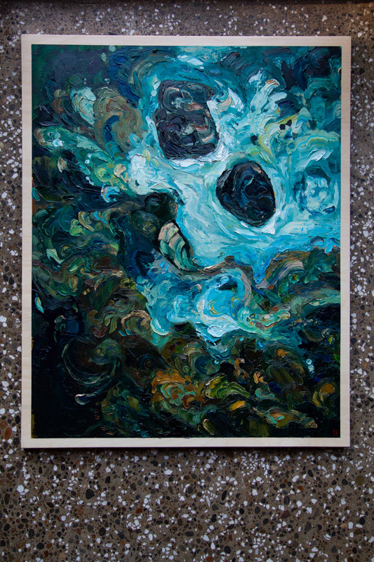 "The Water Runs Clear." LOLOMA x RAINA original oil painting.