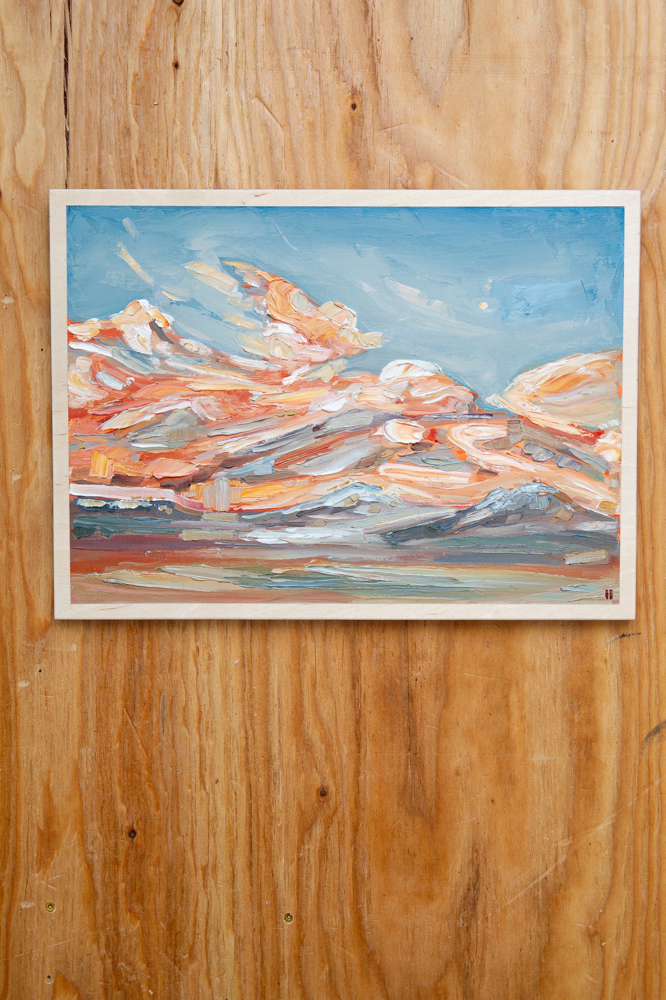 What Will Be Set Right - Sunset I. Oil on birch.