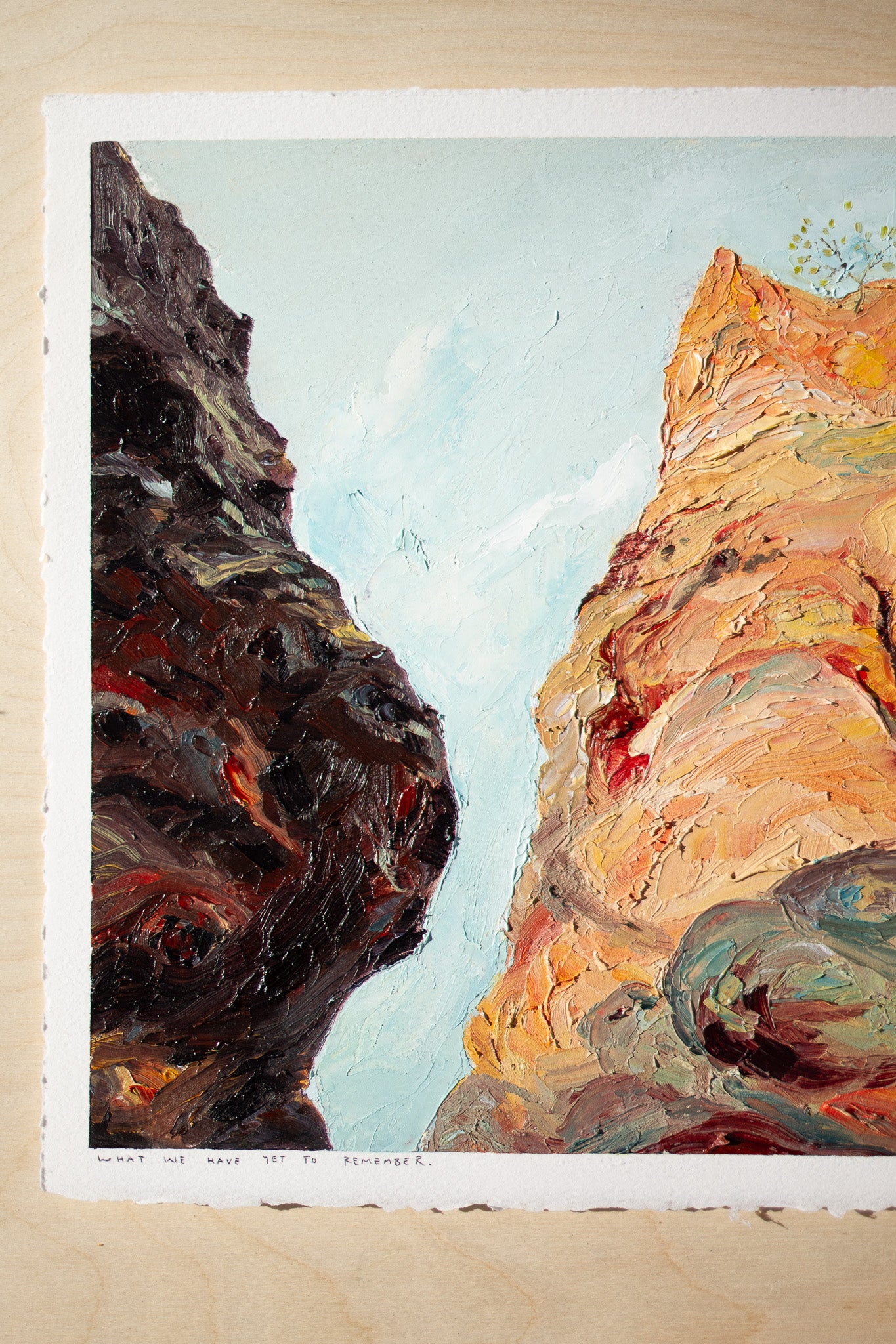 What We Have Yet To Remember - oil on paper.