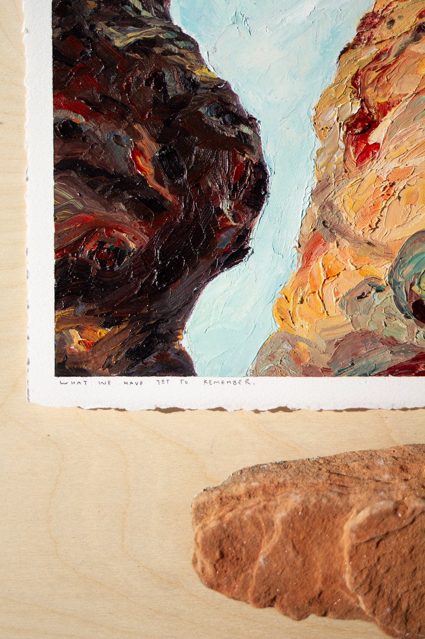 What We Have Yet To Remember - oil on paper.