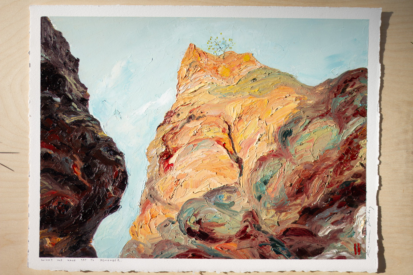 What We Have Yet To Remember - oil on paper.