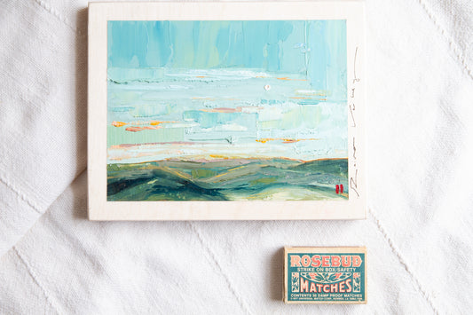 Where The Air Is Clear - oil on birch.