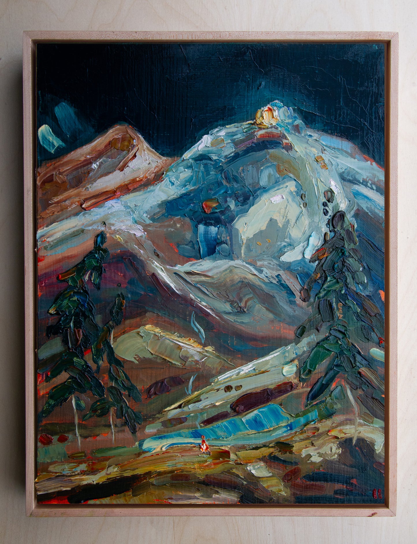 A Whispering Voice. oil on panel.