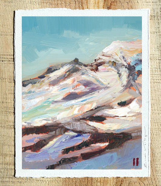 South Sister Summit - Cotton Rag Giclee Print