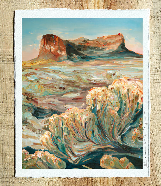 A Hearth to Rest Beside (Fort Rock) - giclee print.