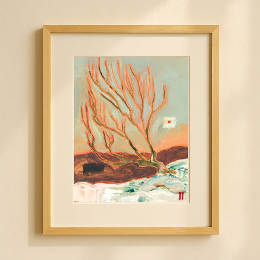 Snowy Sage Brush - Cotton Rag Giclee Print