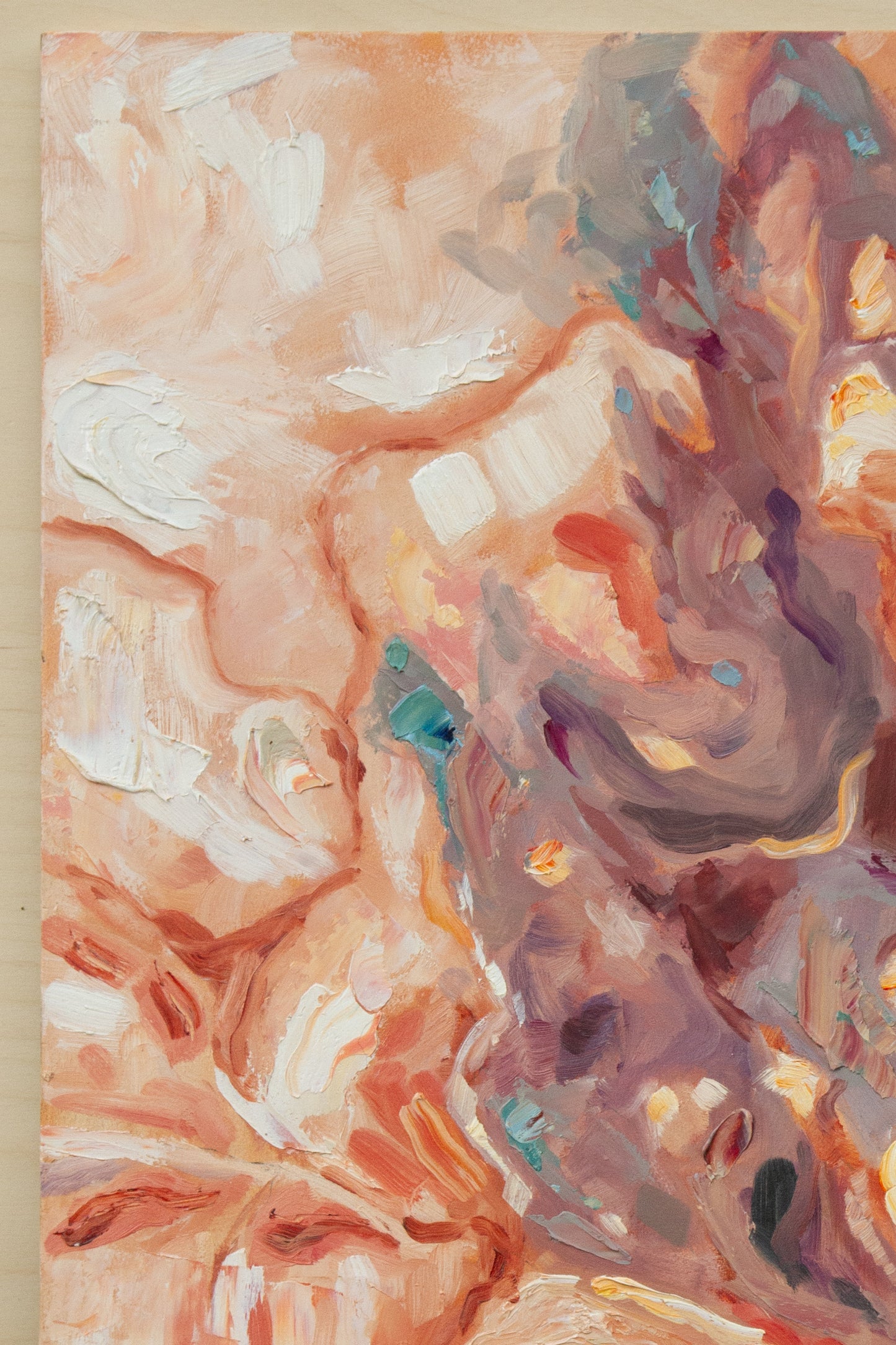 Bursting Forth - oil on panel. Unframed.