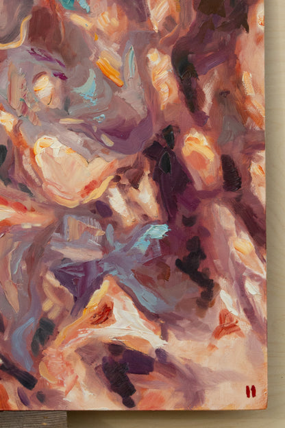 Bursting Forth - oil on panel. Unframed.