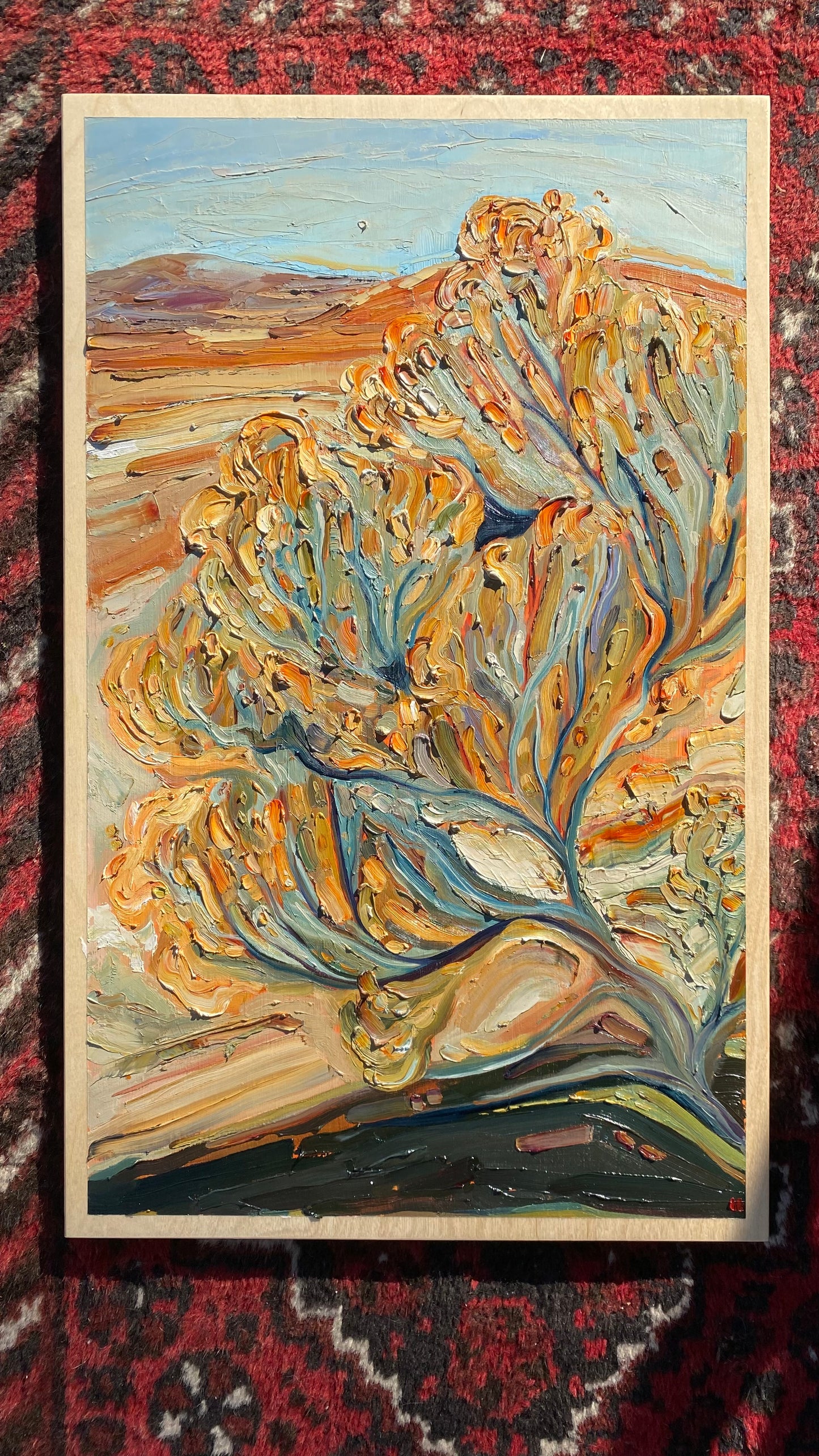 The Road Home - oil on birch.