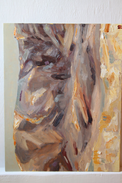 To Look on the Distance - oil on panel. FRAMED.