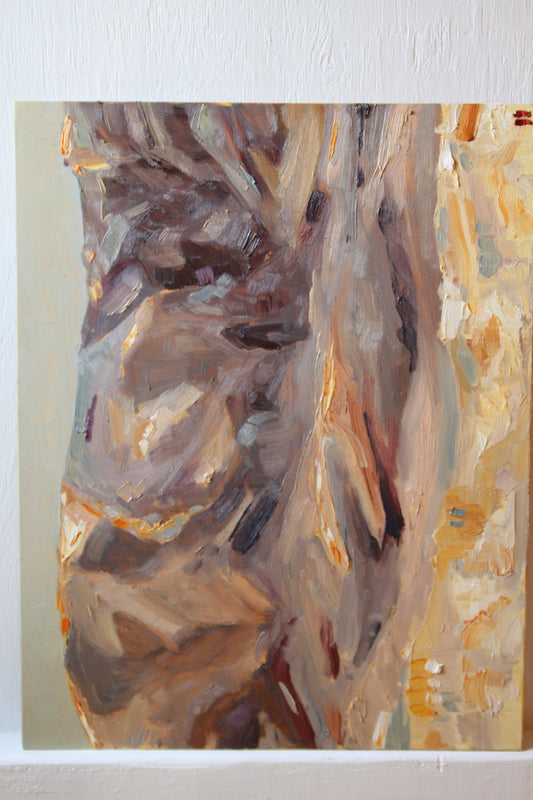 To Look on the Distance - oil on panel. FRAMED.