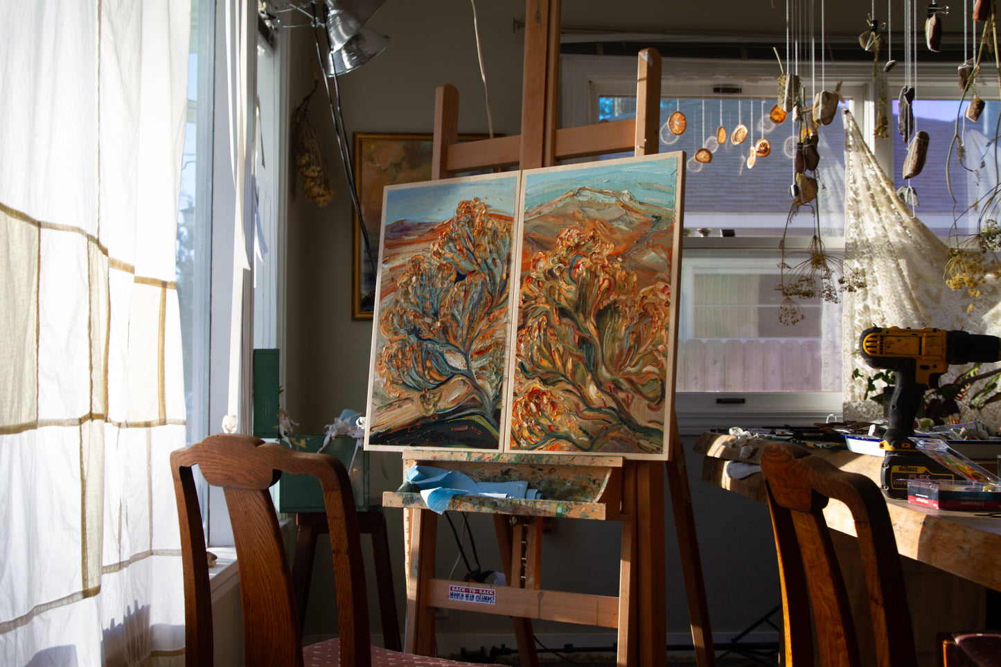 The Road Home - oil on birch.