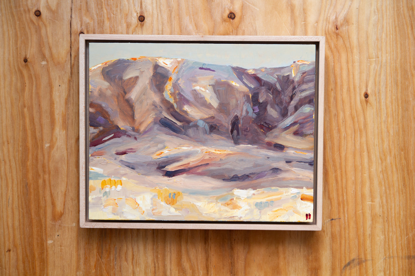 To Look on the Distance - oil on panel. FRAMED.