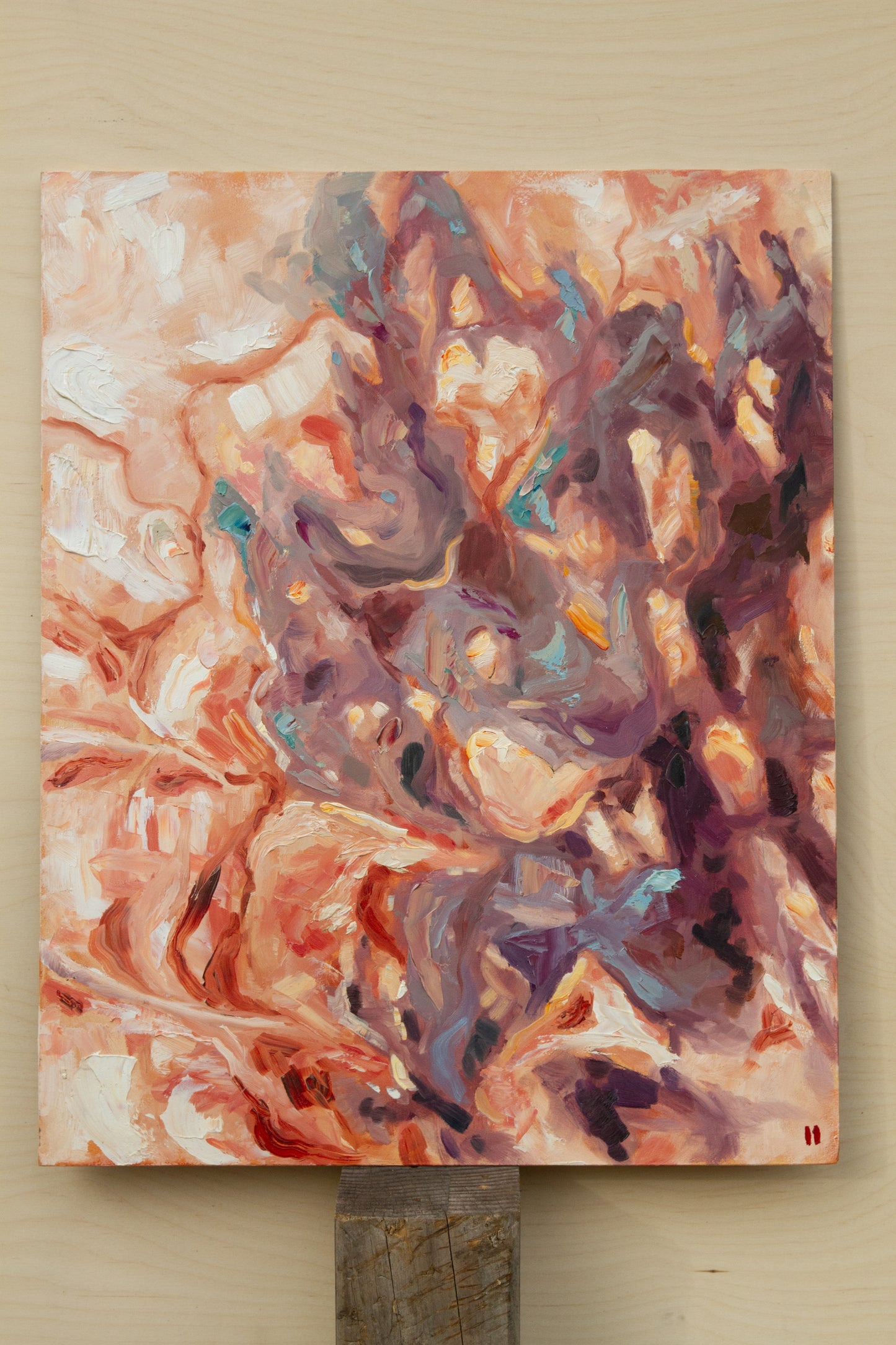 Bursting Forth - oil on panel. Unframed.