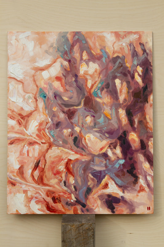 Bursting Forth - oil on panel. Unframed.