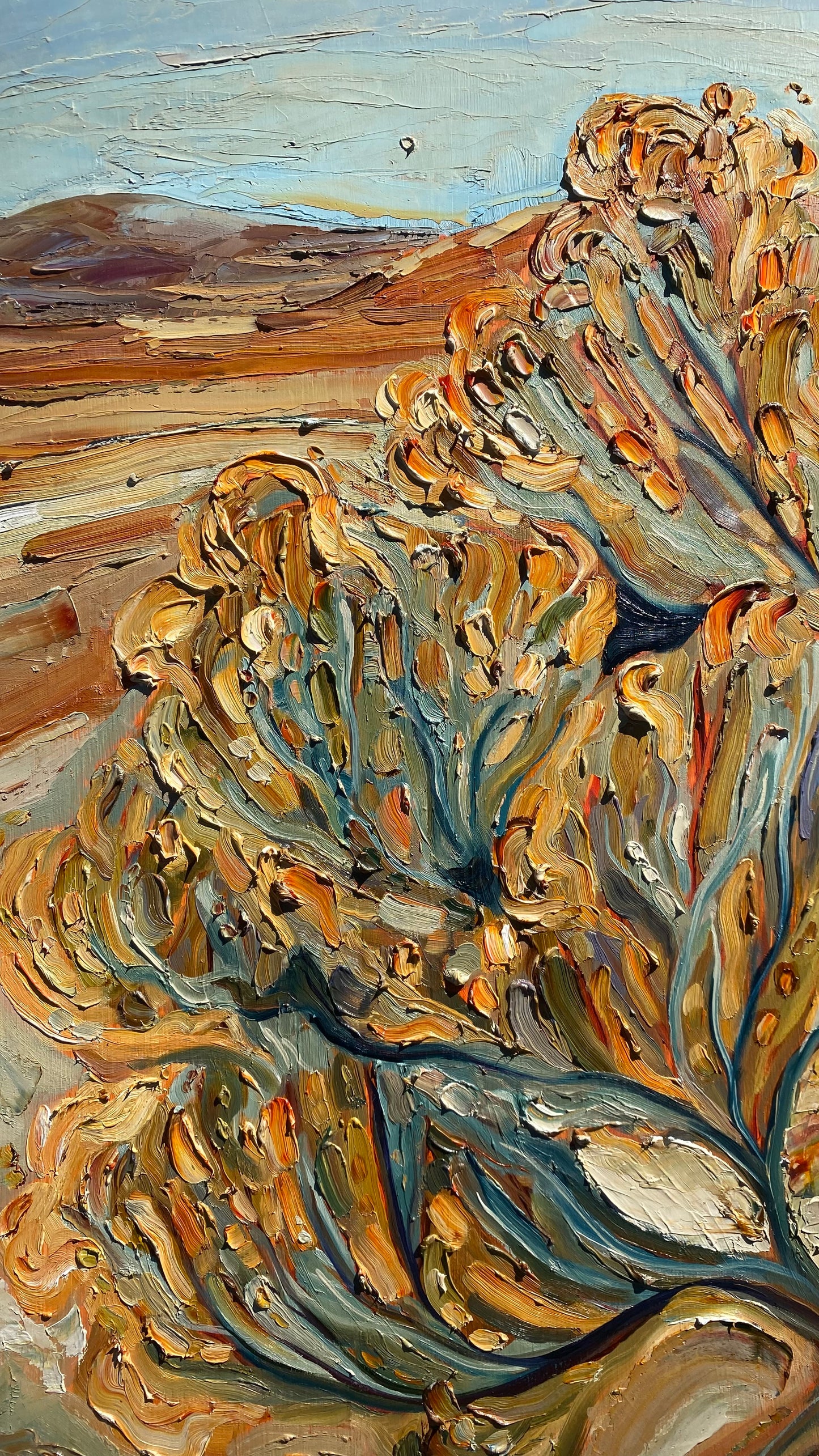 The Road Home - oil on birch.