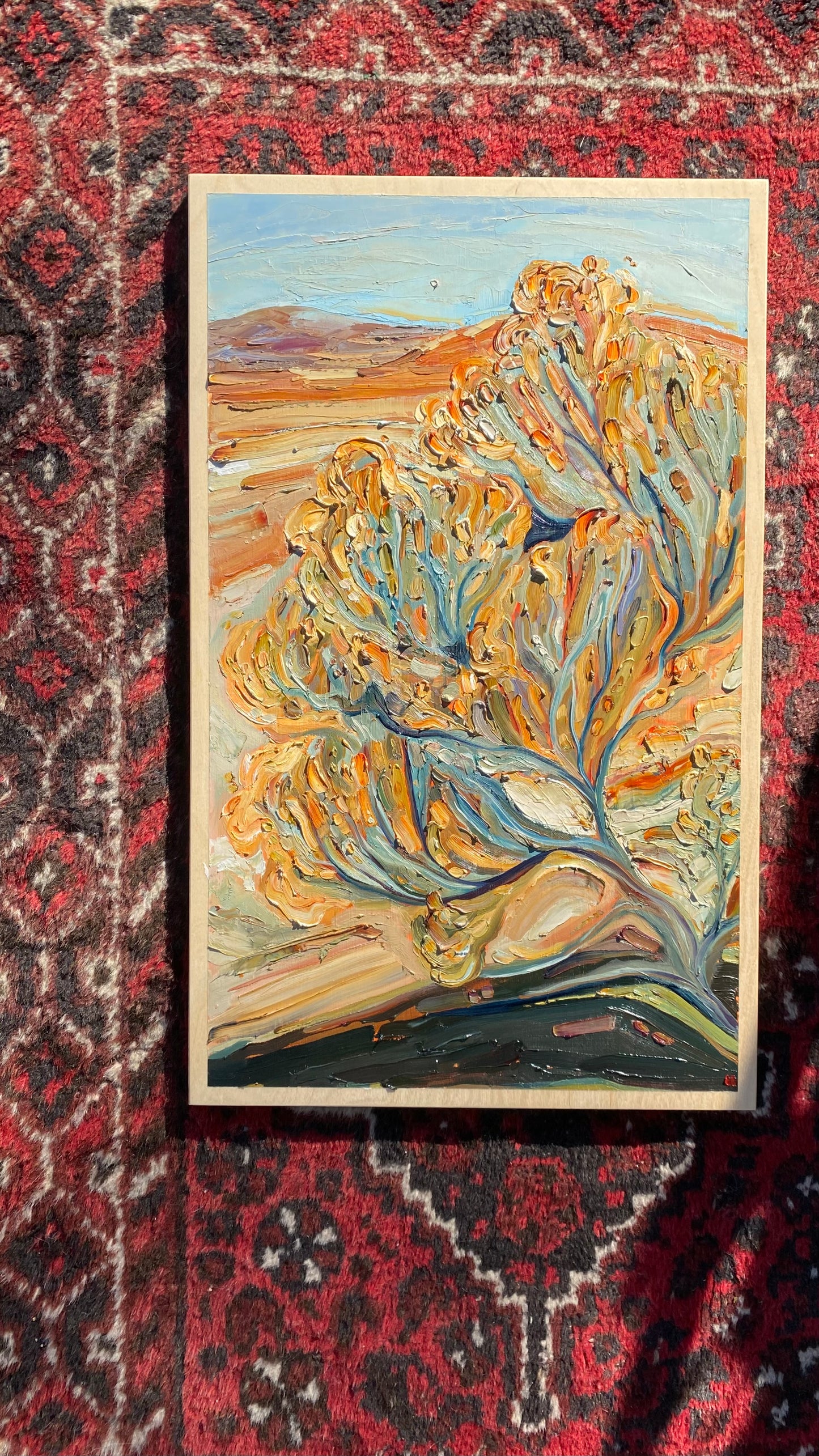 The Road Home - oil on birch.