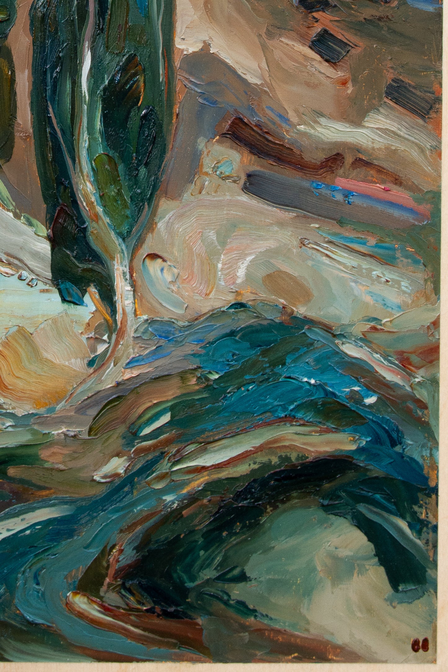 Under Moonlight - oil on birch.