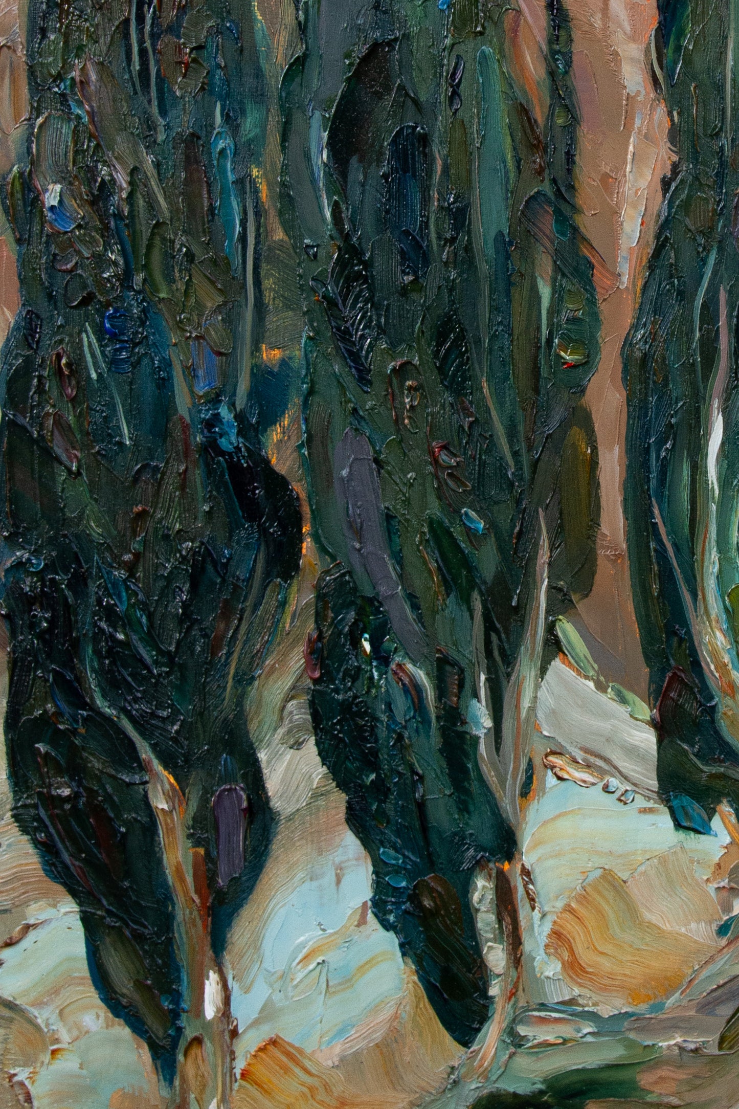 Under Moonlight - oil on birch.