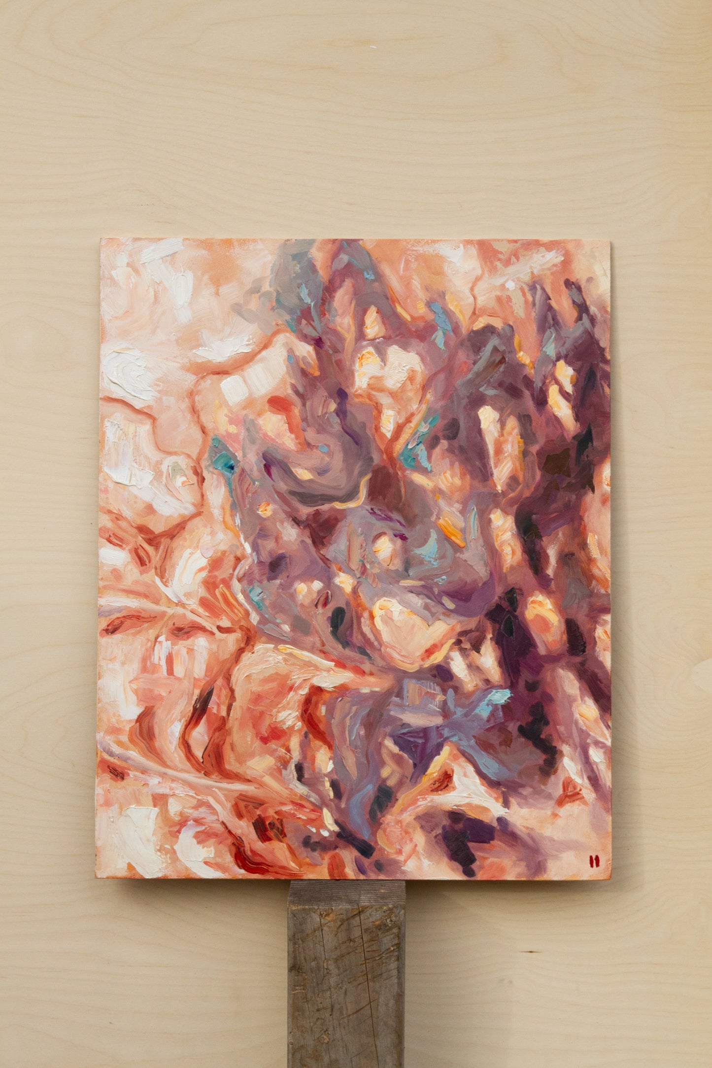 Bursting Forth - oil on panel. Unframed.