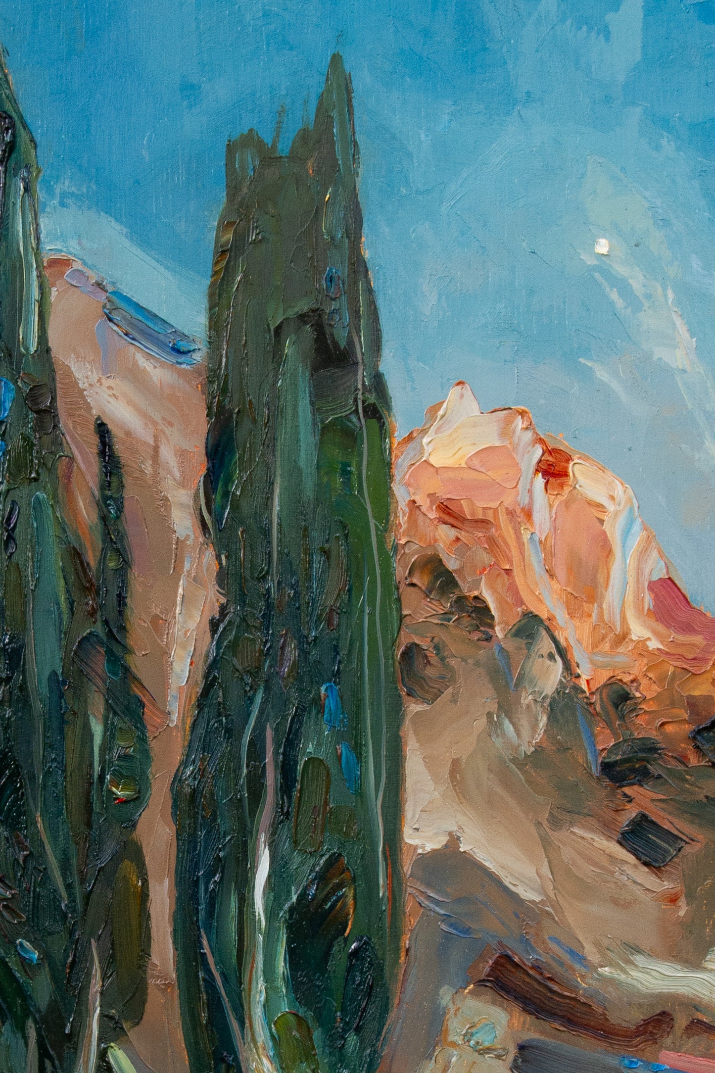 Under Moonlight - oil on birch.