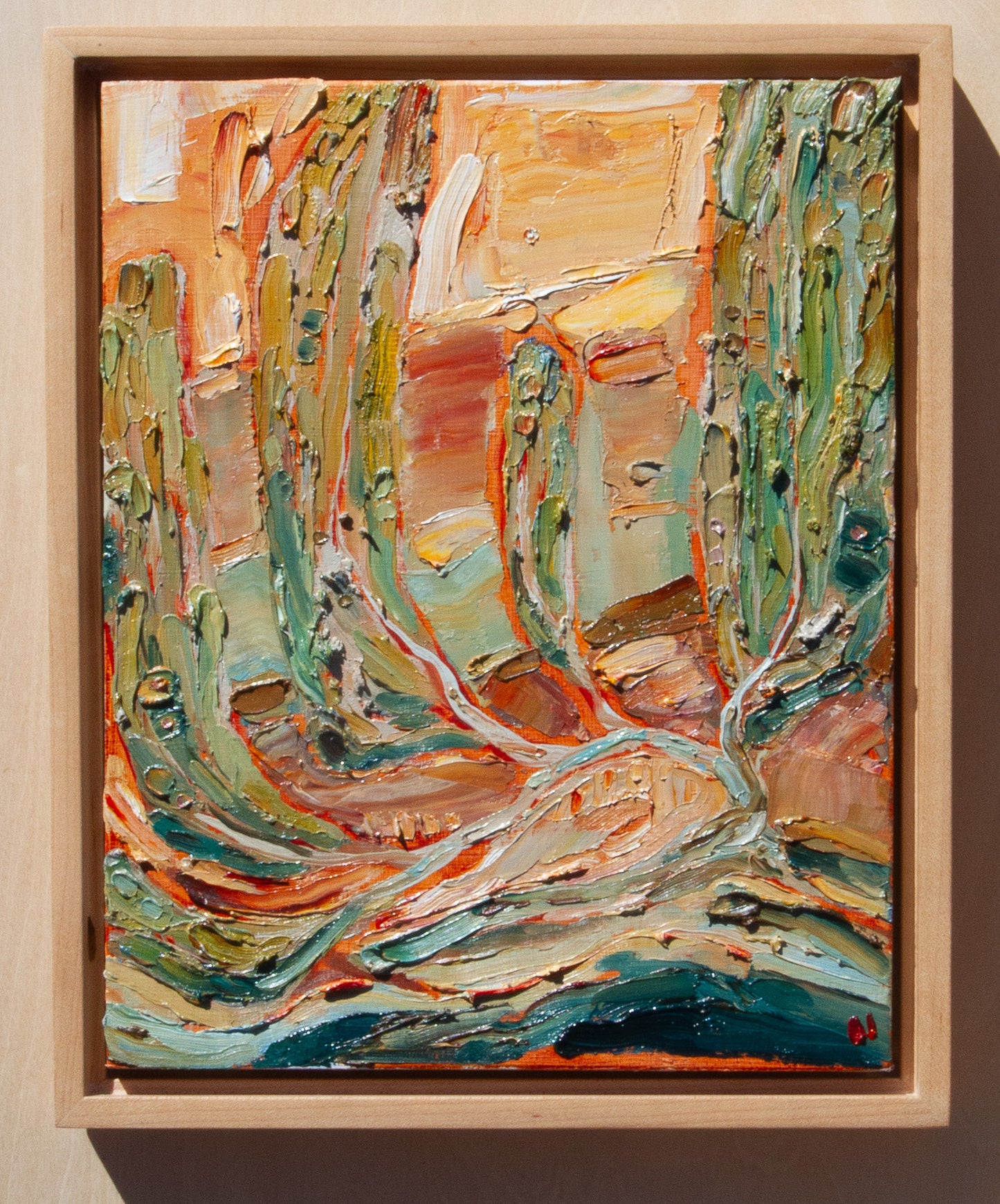 A FRESH START. oil on panel.