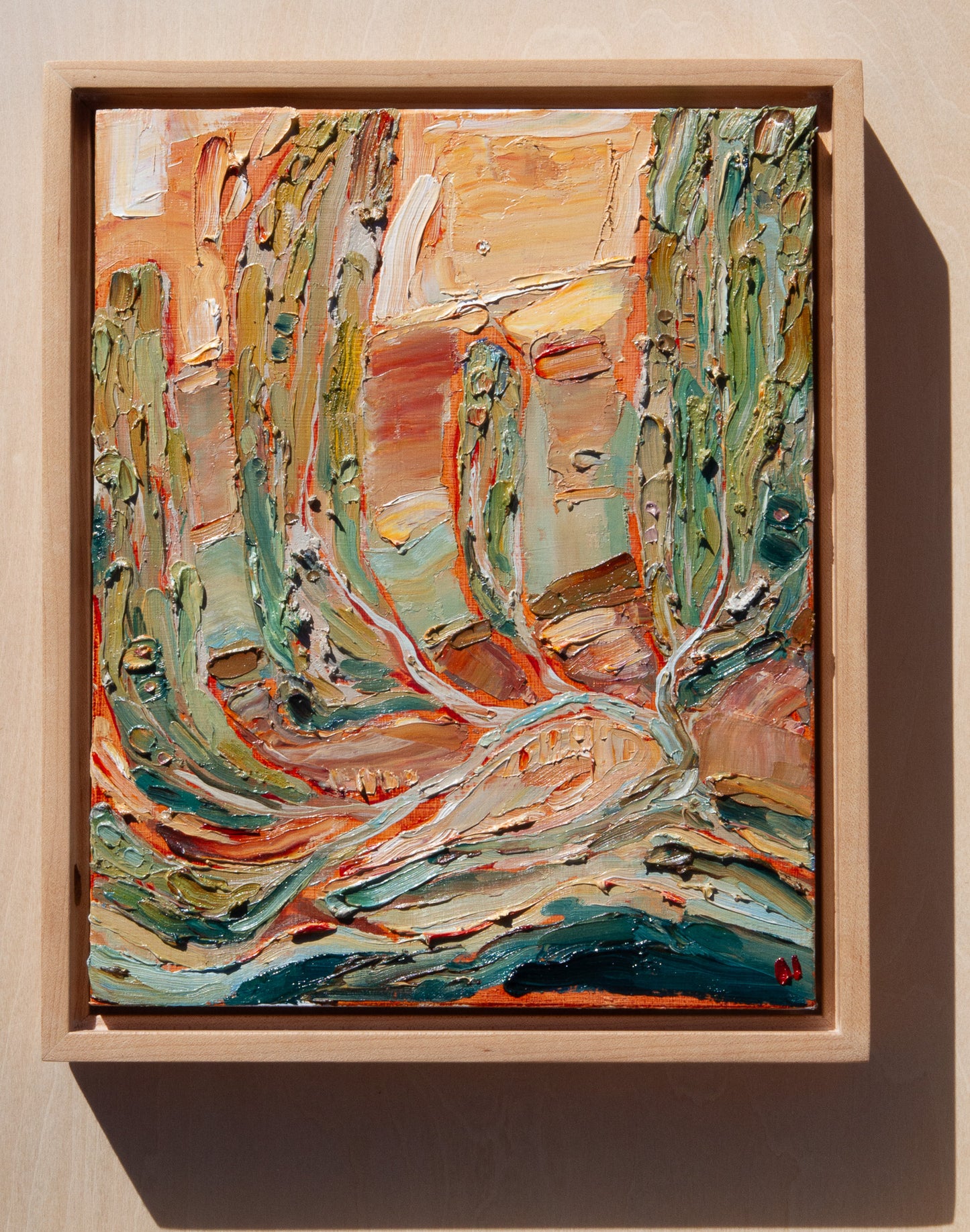 A FRESH START. oil on panel.