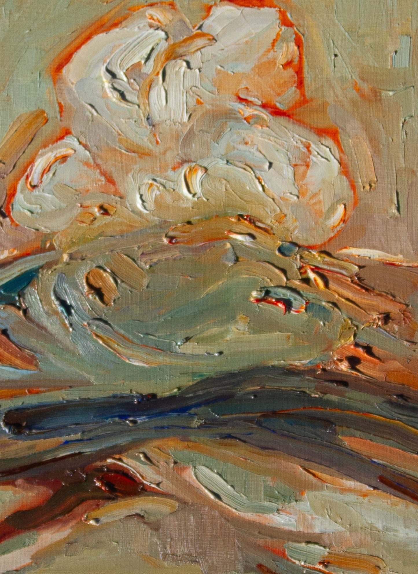 ON HIGH. oil on panel.