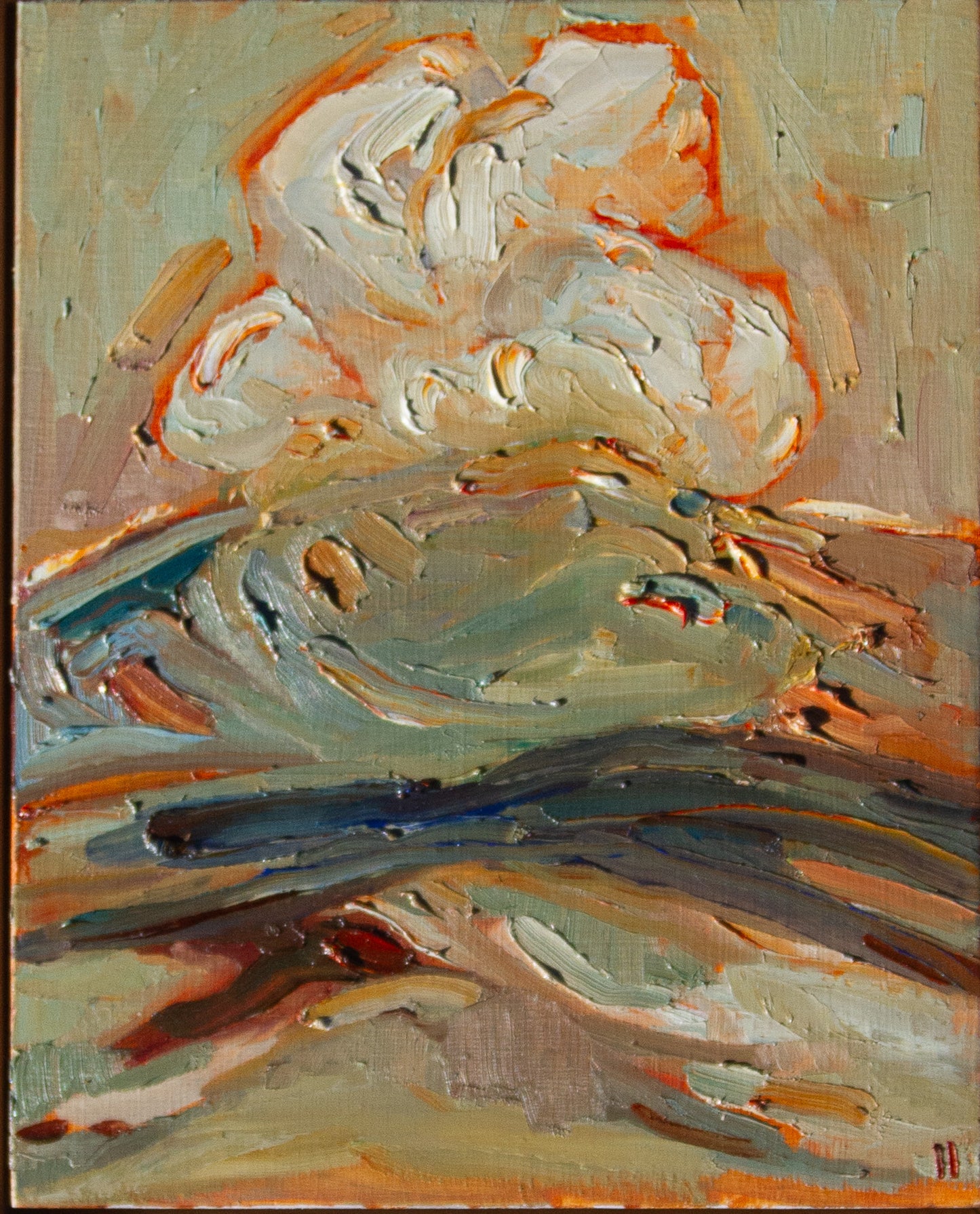 ON HIGH. oil on panel.