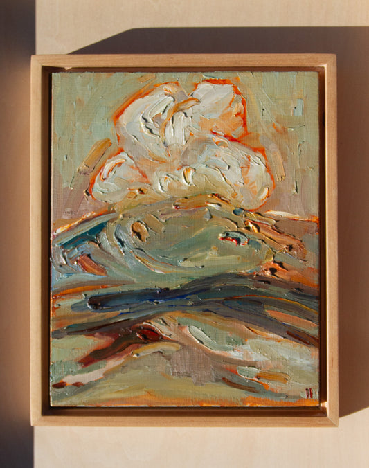 ON HIGH. oil on panel.