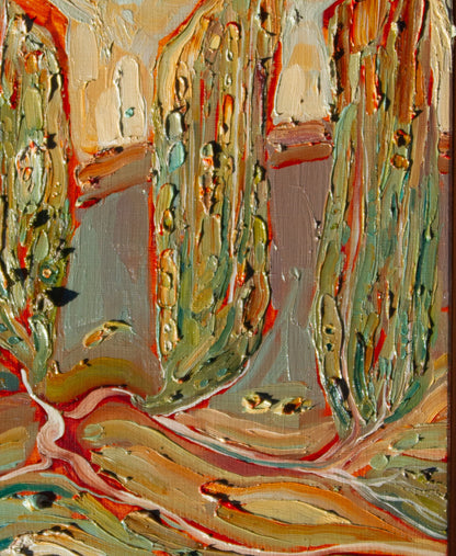 WHAT CANNOT BE SEEN. oil on panel.