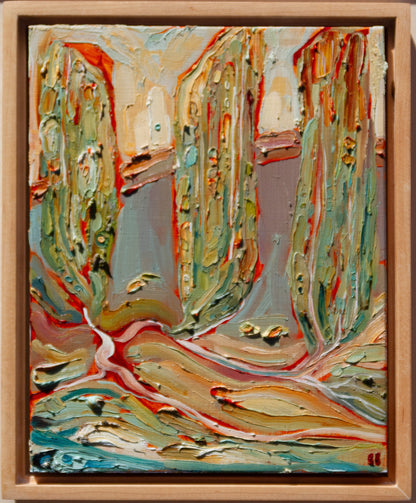 WHAT CANNOT BE SEEN. oil on panel.
