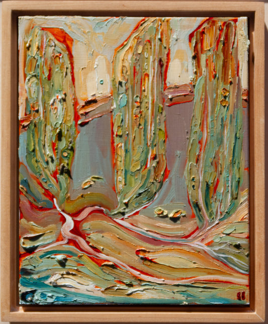 WHAT CANNOT BE SEEN. oil on panel.