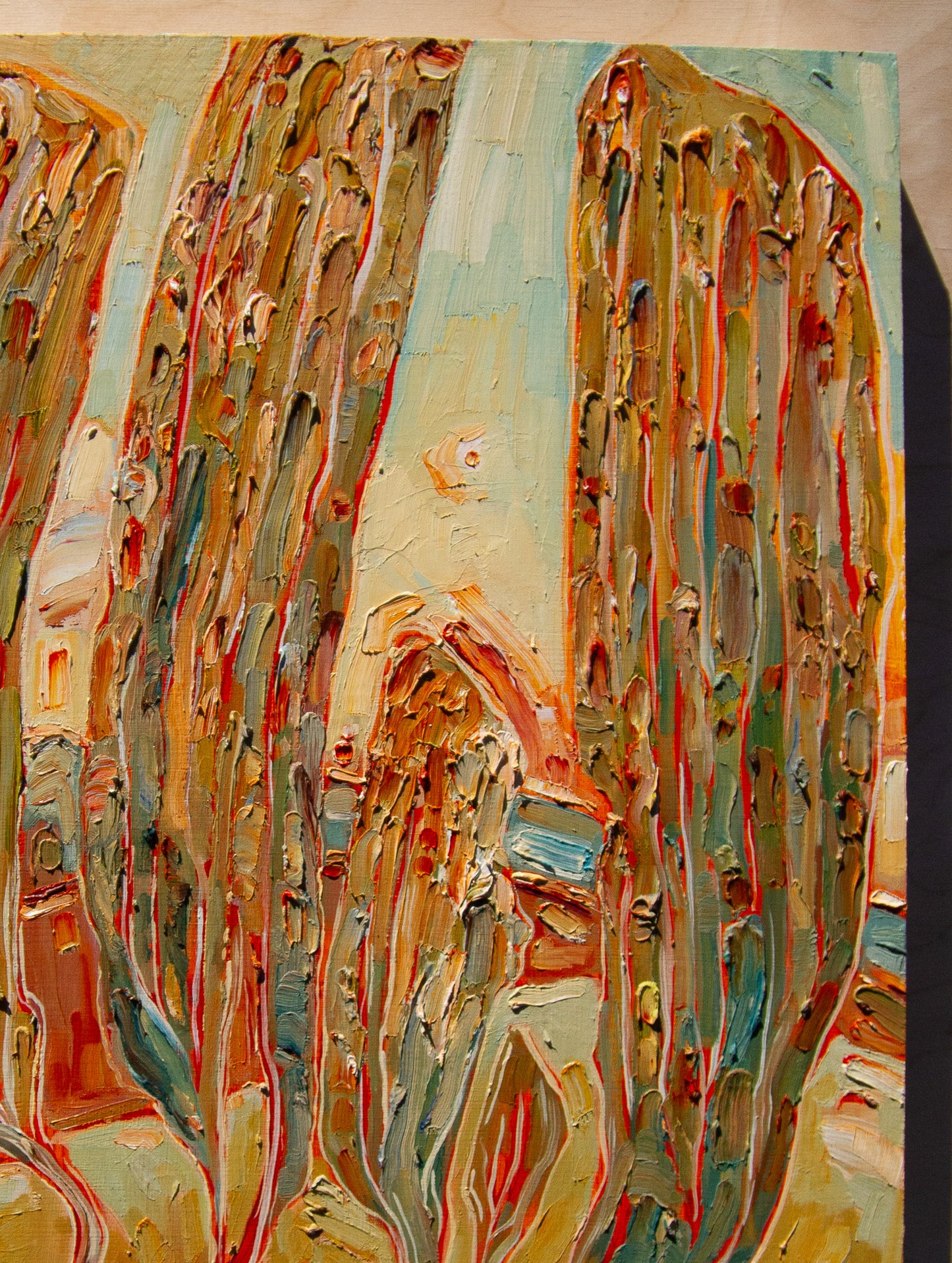 AN ONSLAUGHT OF DREAMS. oil on panel.