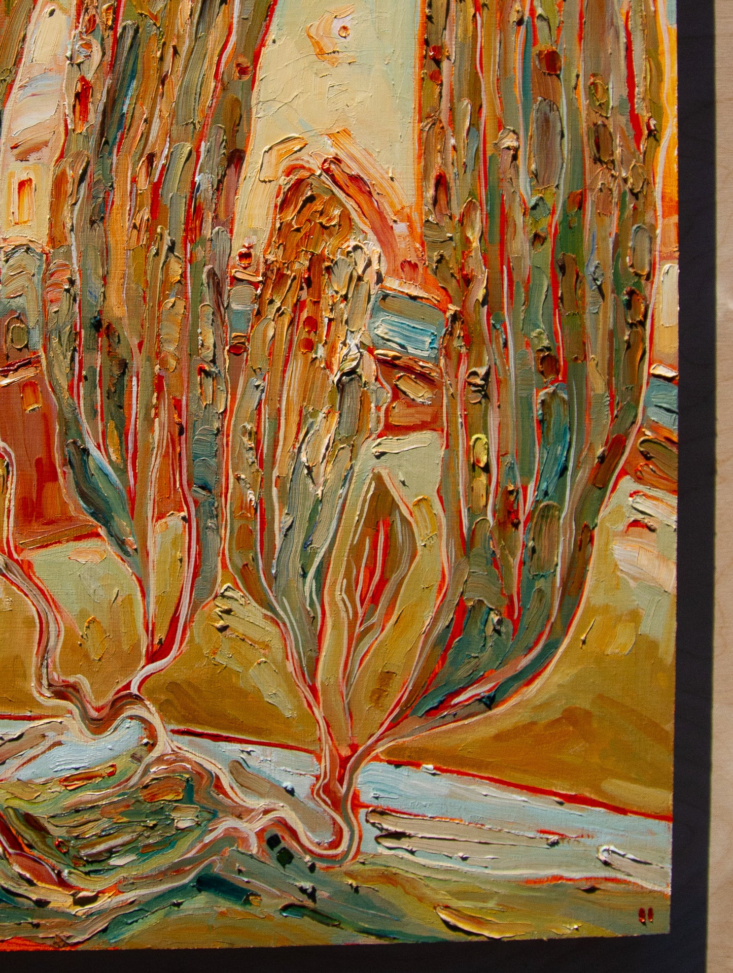 AN ONSLAUGHT OF DREAMS. oil on panel.