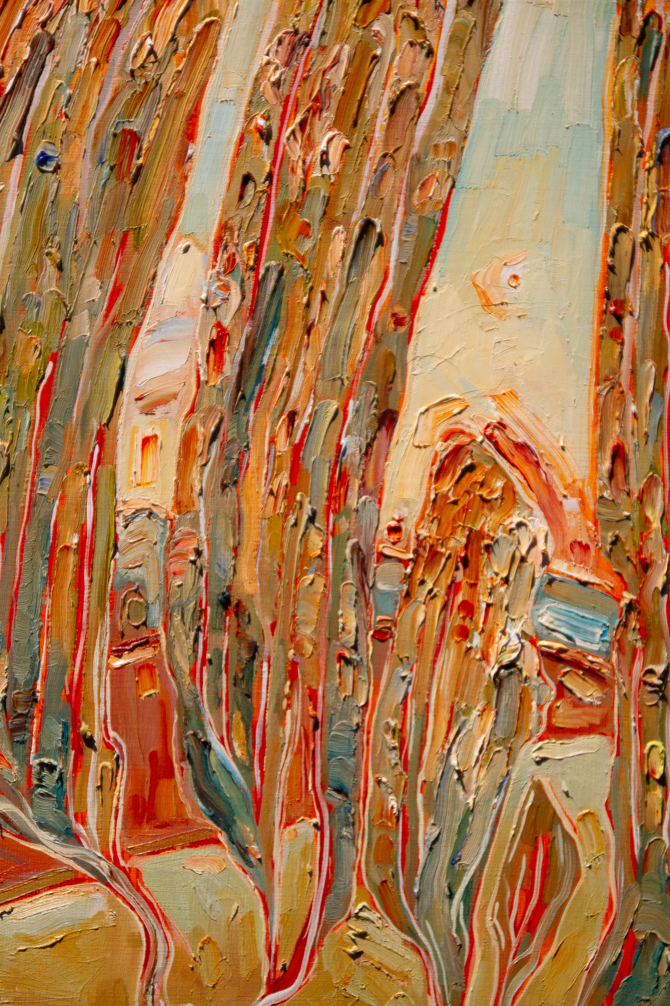 AN ONSLAUGHT OF DREAMS. oil on panel.