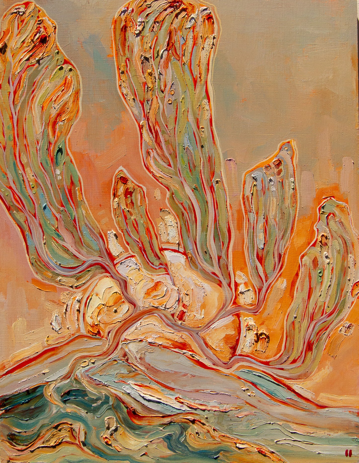 ALL WILL BE WELL. oil on panel.