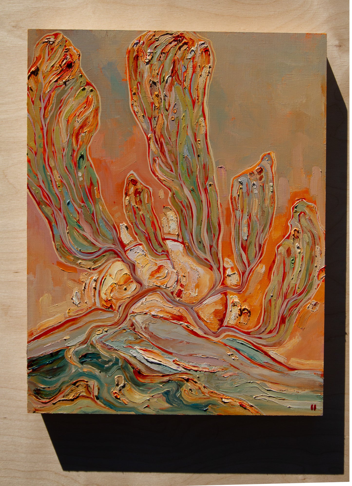 ALL WILL BE WELL. oil on panel.