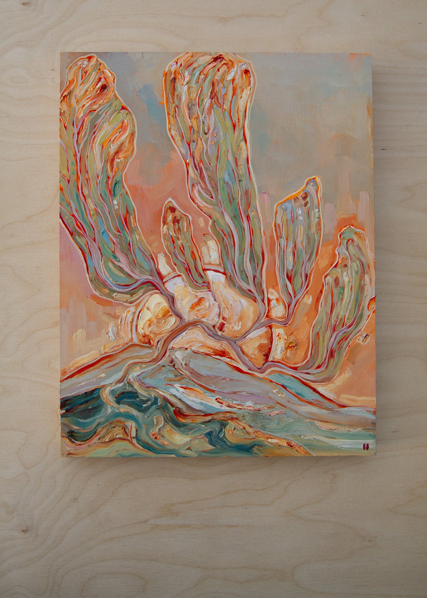 ALL WILL BE WELL. oil on panel.