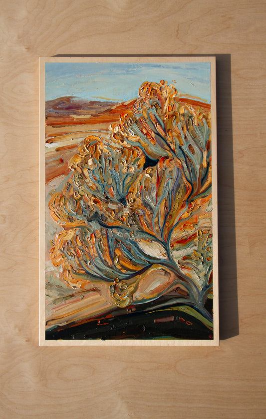 THE ROAD HOME. oil on panel.