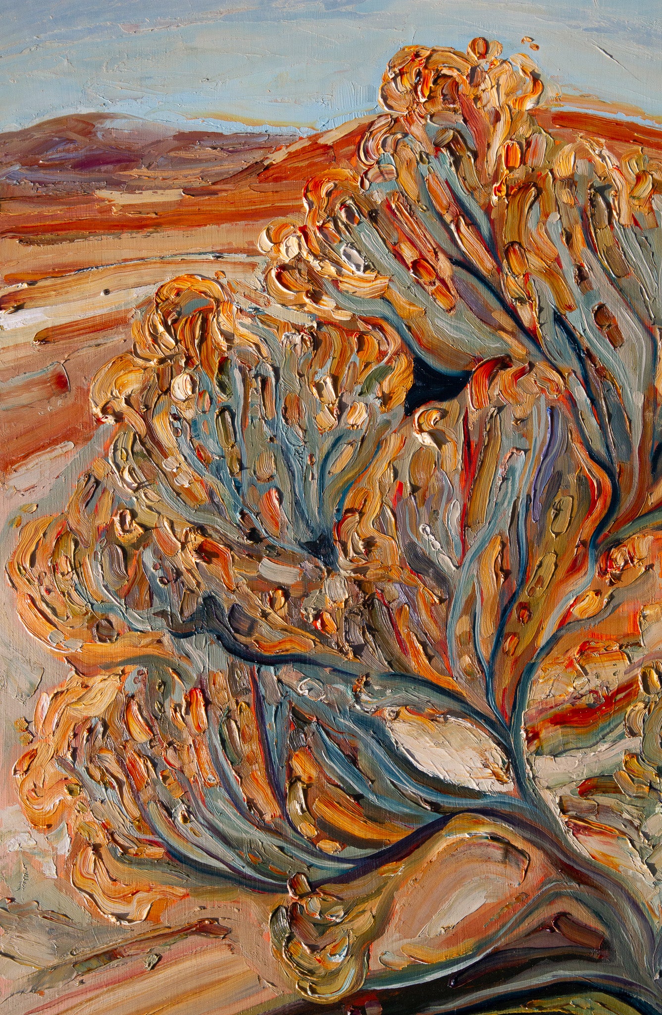 THE ROAD HOME. oil on panel.