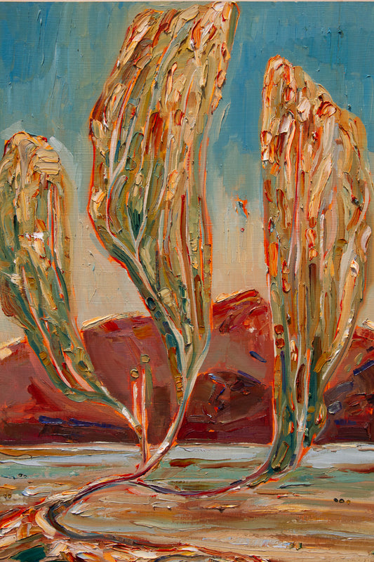 TO LOOK UPON THE DISTANCE. oil on panel.