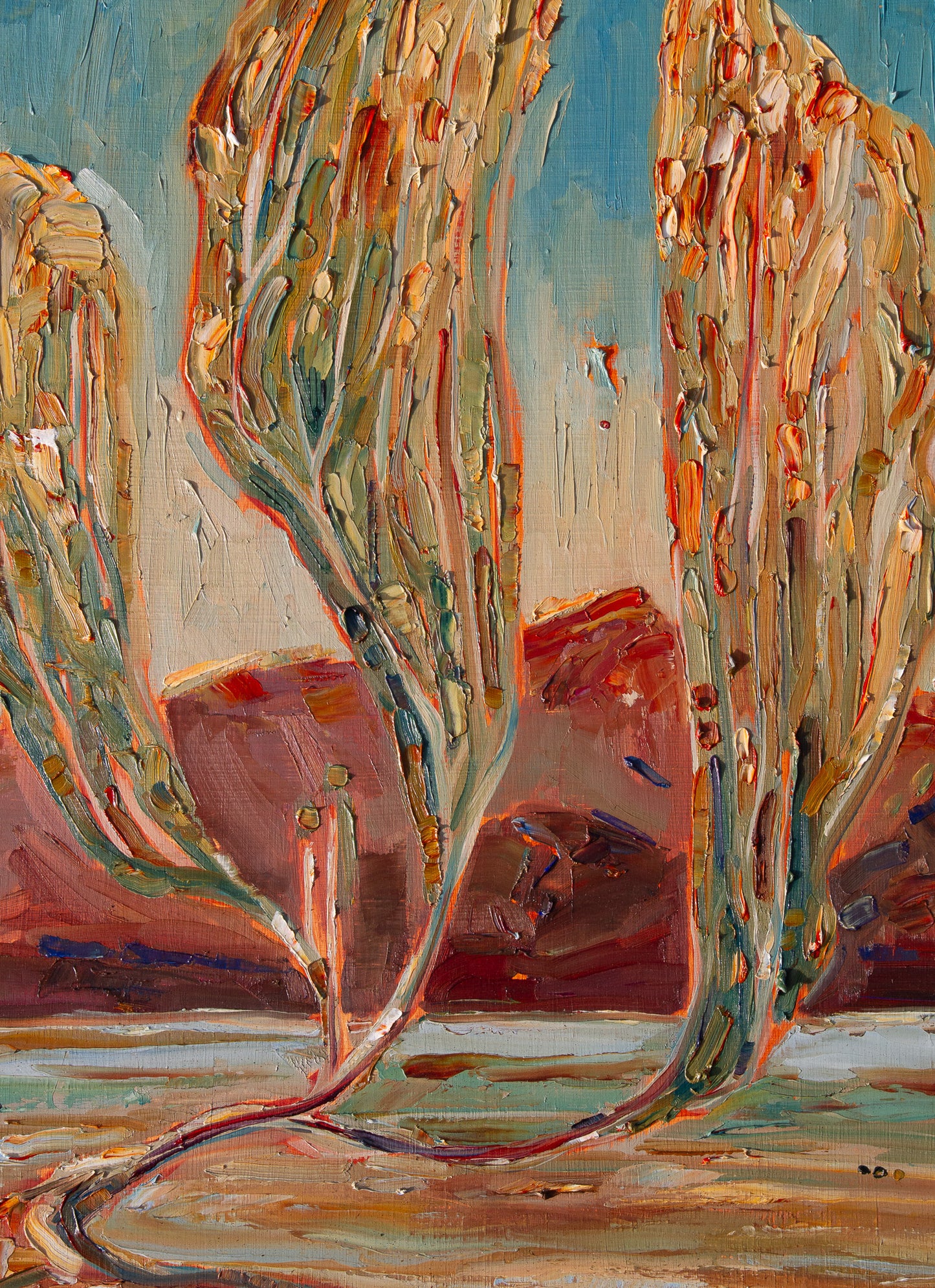 TO LOOK UPON THE DISTANCE. oil on panel.