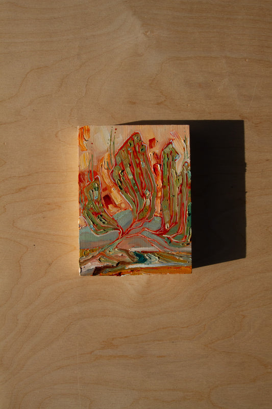 A DAWN LONG REMEMBERED. oil on panel.