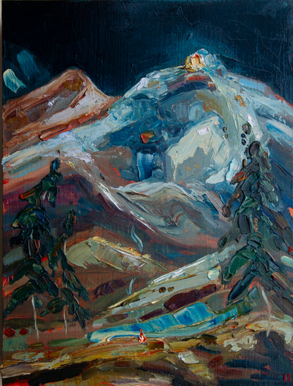 A Whispering Voice. oil on panel.