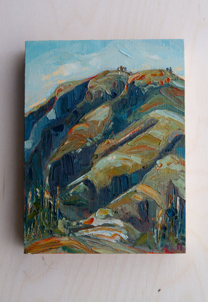AND ALL RETURNS TO THIS study. oil on panel.
