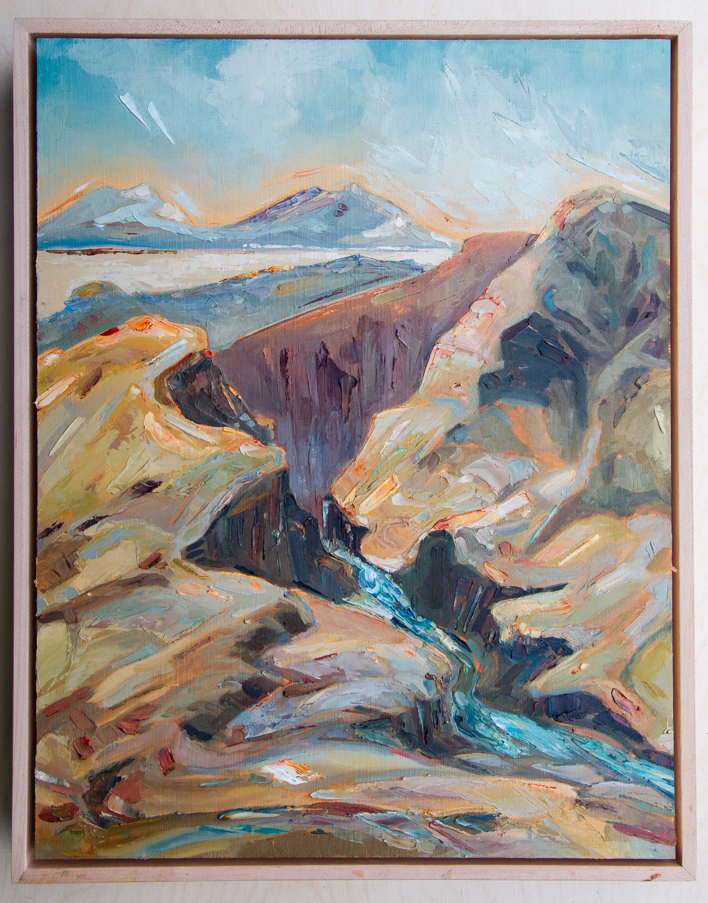 Passed Through, Unto This. oil on panel.