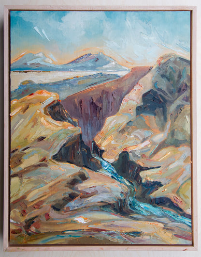 Passed Through, Unto This. oil on panel.