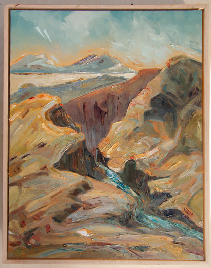 Passed Through, Unto This. oil on panel.
