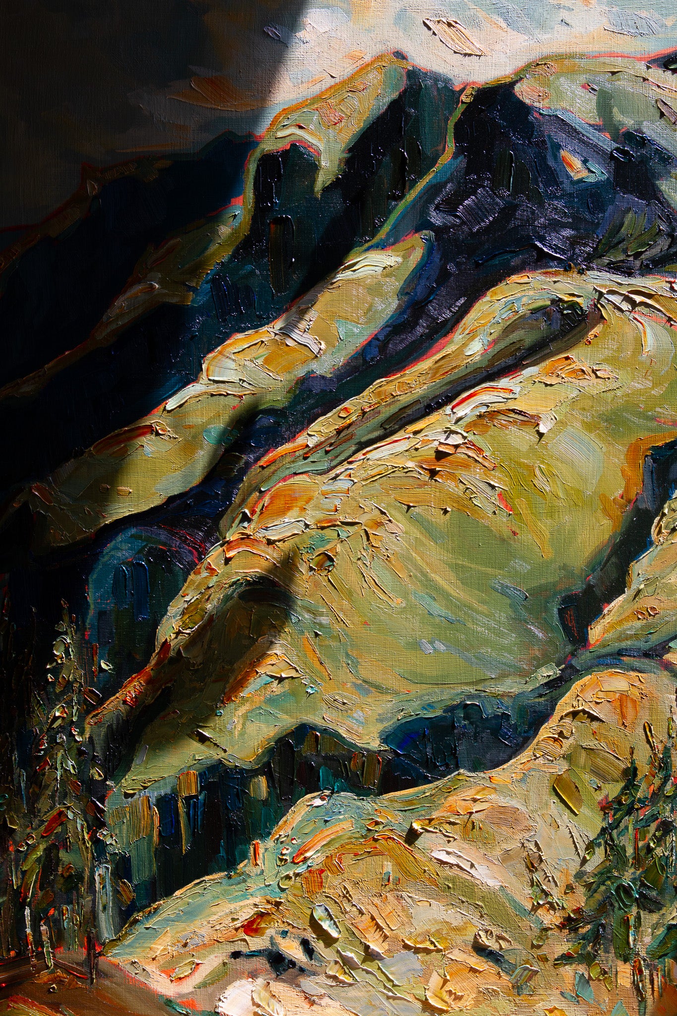 AND ALL RETURNS TO THIS. oil on panel.